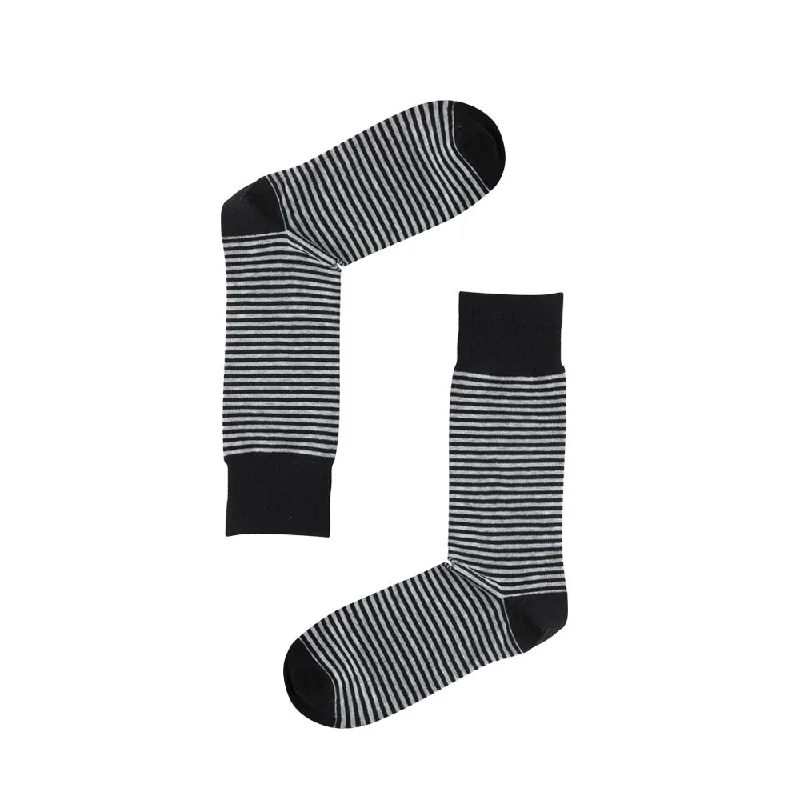 sock with cool vibe-  AAS Cotton Dress Comfort Stripe Crew Socks