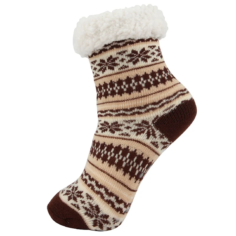 sock with cool shade-  AAS Unisex Fuzzy Wool Fleece-lined Slipper Socks