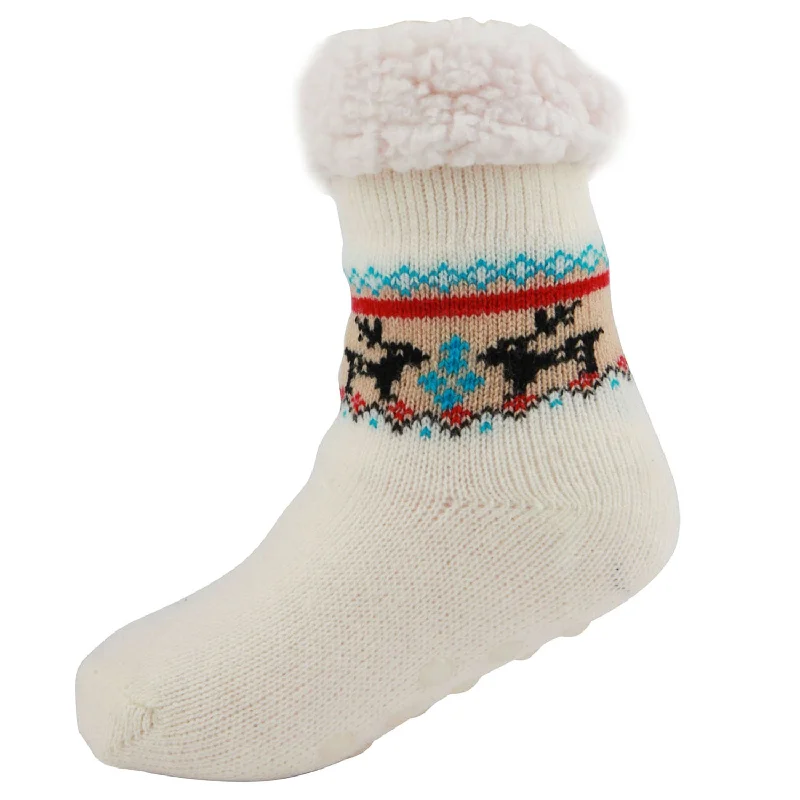 sock with rugged shade-  AAS Fleece-lined AntiSlip Warm Slipper Socks