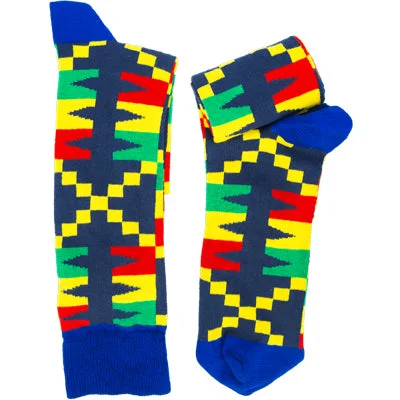 sock for athletic-  Apuskeleke African Kente Socks