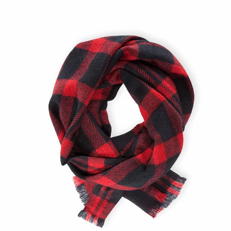 sock with sleek touch-  Barlow Scarf: Red