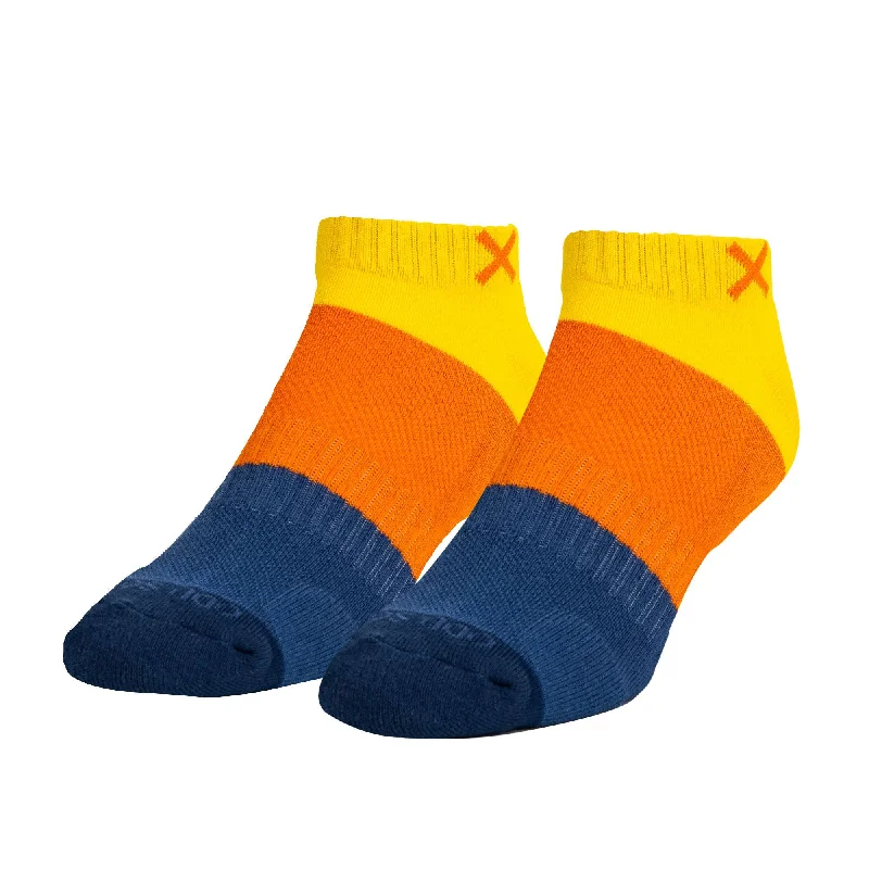 sock with vibrant feel-  Basix Men Ankle 4 Block Fashion Horizon