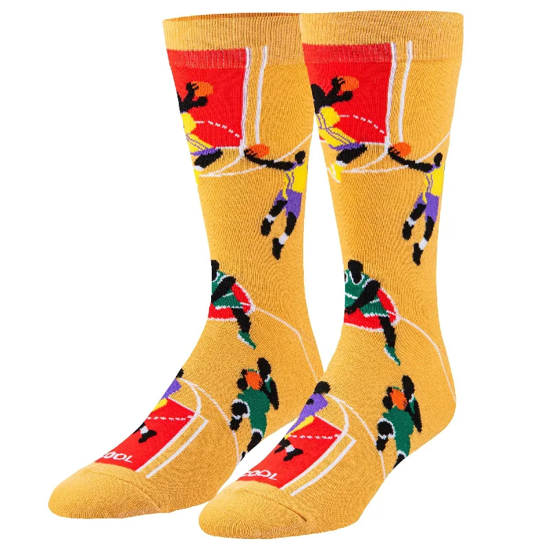 sock with unique shade-  Basketball Men's Crew Socks