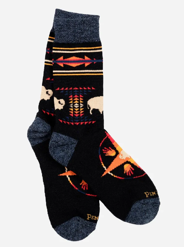 sock with high top-  BIG MEDICINE CAMP CREW SOCKS UNISEX