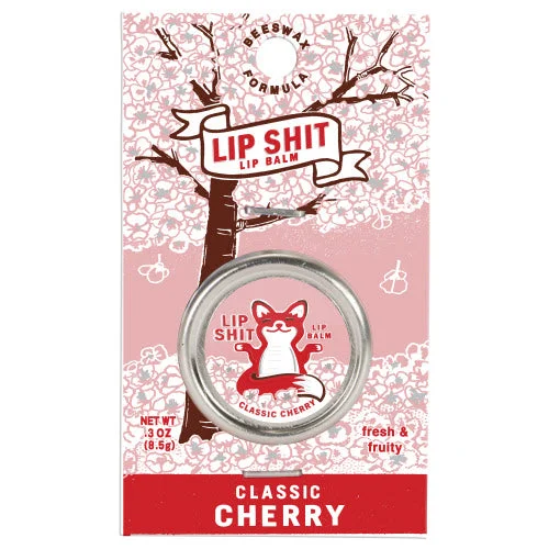 sock with high end edge-  Cherry Lip Shit Lip Balm