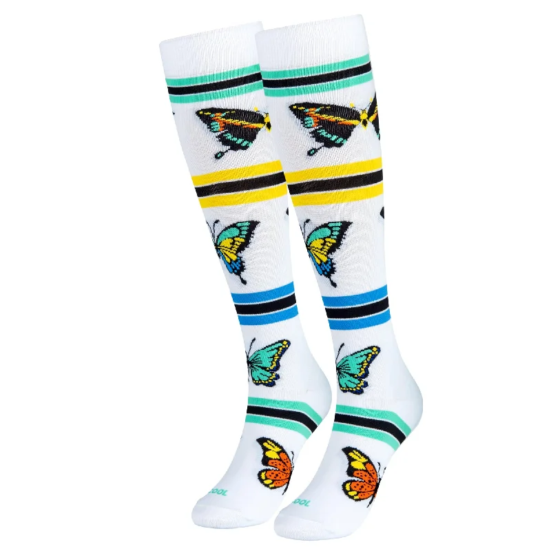 sock with clean vibe-  Butterflies Compression Socks