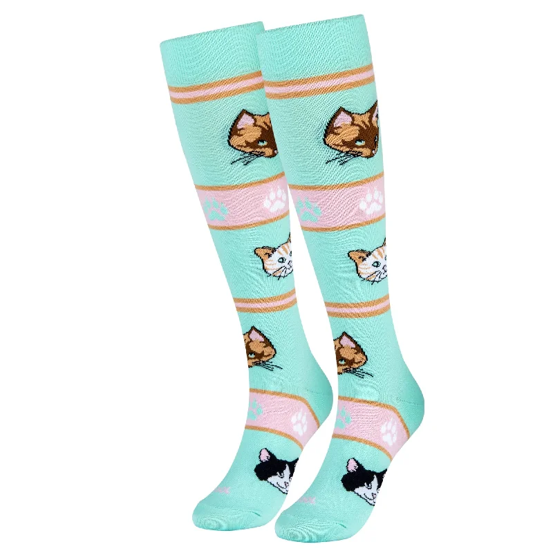 sock with modern shade-  Cats Compression Socks