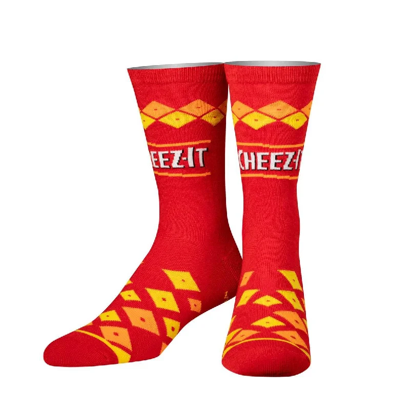 sock with unique edge-  Cheez-It Men's