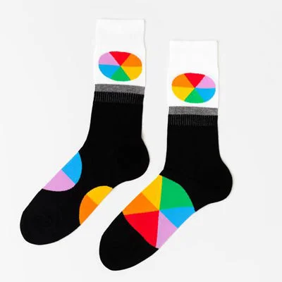 sock for trendy-  Color Wheel Crew Socks - Men's