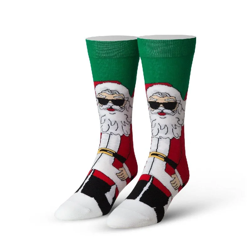 sock for stylish comfort-  Cool Claus Men's Crew Socks