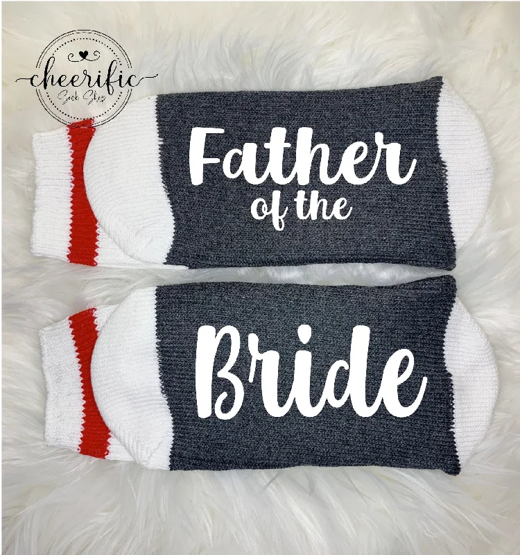 sock for gym-  Father Of The Bride Socks, Wedding Party