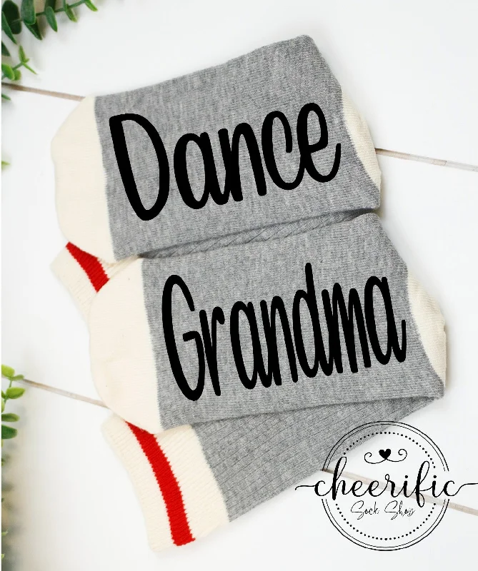 sock for indoor-  Dance Grandma Socks