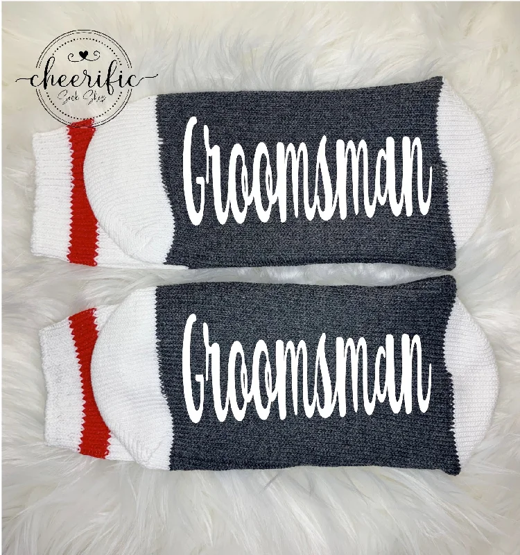 sock for winter-  Groomsman Socks, Wedding Party