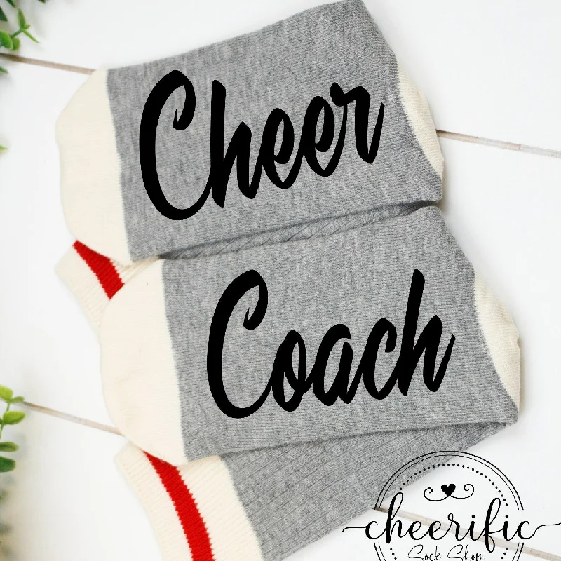 sock with bold feel-  Cheer Coach Socks