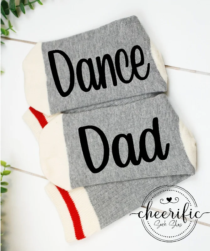 sock for running shoes-  Dance Dad Socks