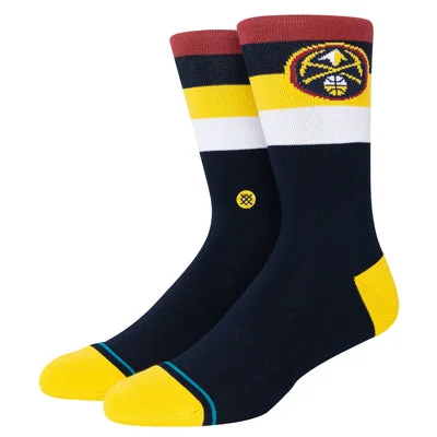 sock for urban vibe-  Denver Nuggets Stripe Crew Socks