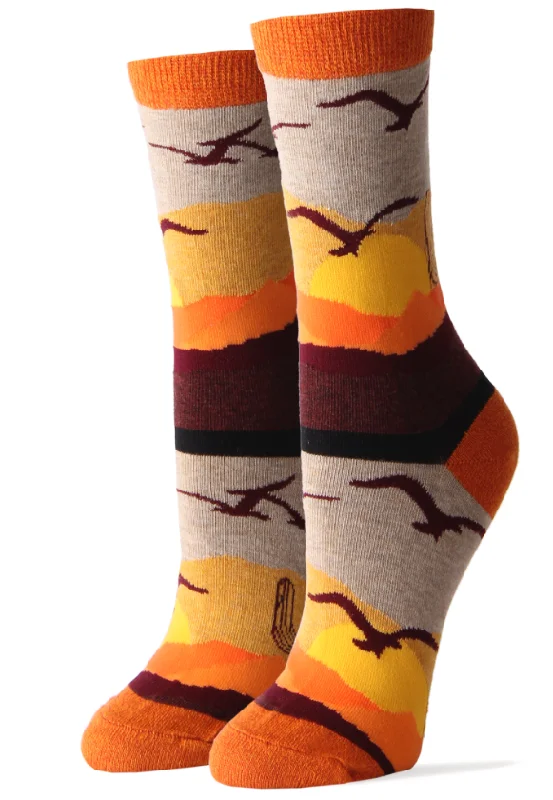 sock with ankle length-  DESERT SKY WOMEN'S CREW