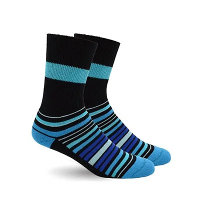 sock for timeless touch-  Diabetic Socks - Blue Stripes