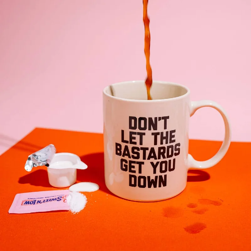 sock with bamboo fiber-  Don't Let the Bastards Get You Down Mug