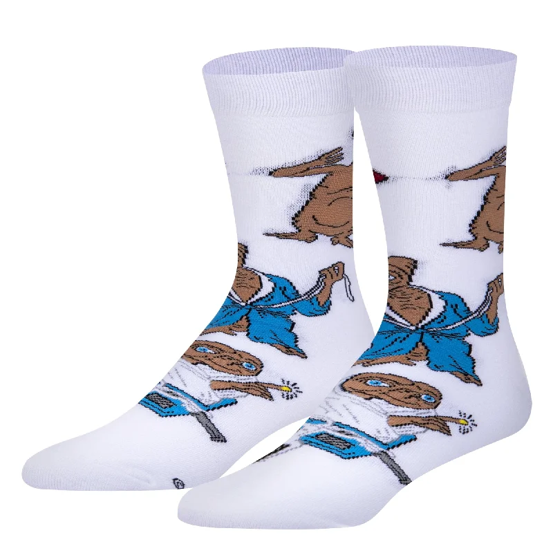 sock with active edge-  E.T. Disguises Men's Crew Socks