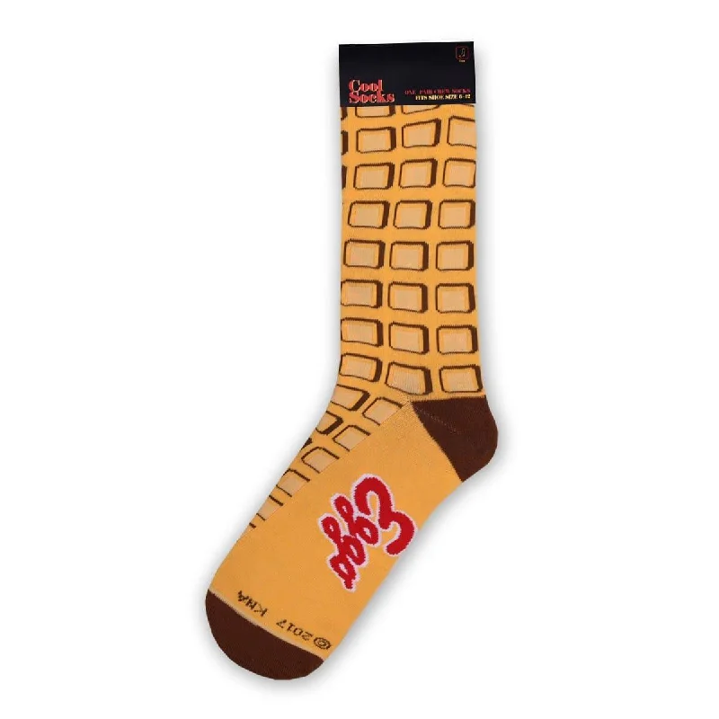 sock with unique edge-  Eggo Men's Crew Socks