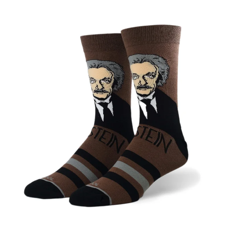 sock with classic vibe-  Einstein Men's Crew Socks