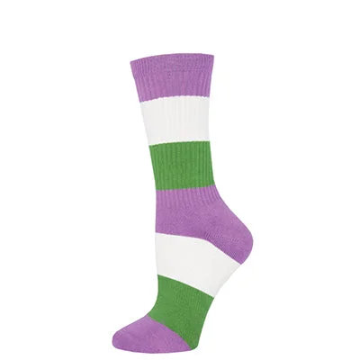 sock with warm feel-  Genderqueer Pride Athletic Socks