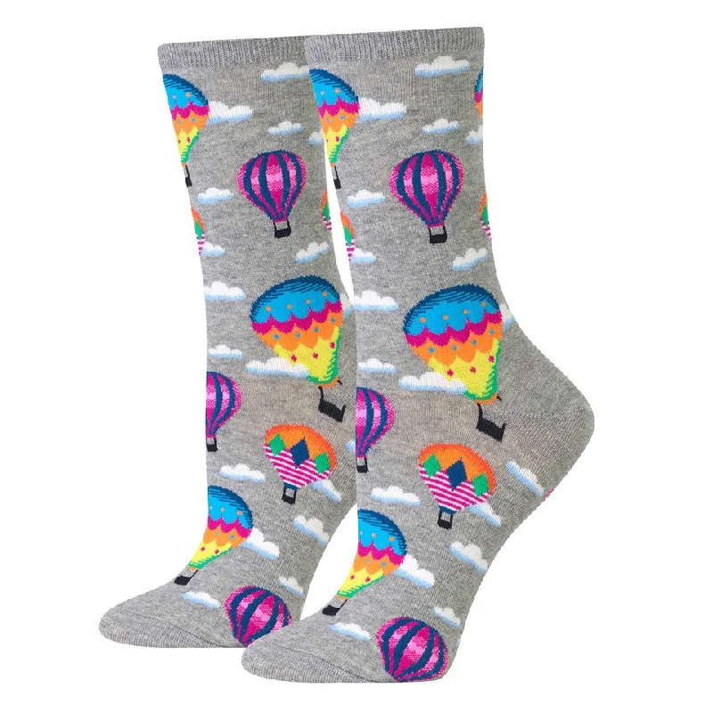 sock with bold touch-  HOT AIR BALLOONS WOMEN'S CREW