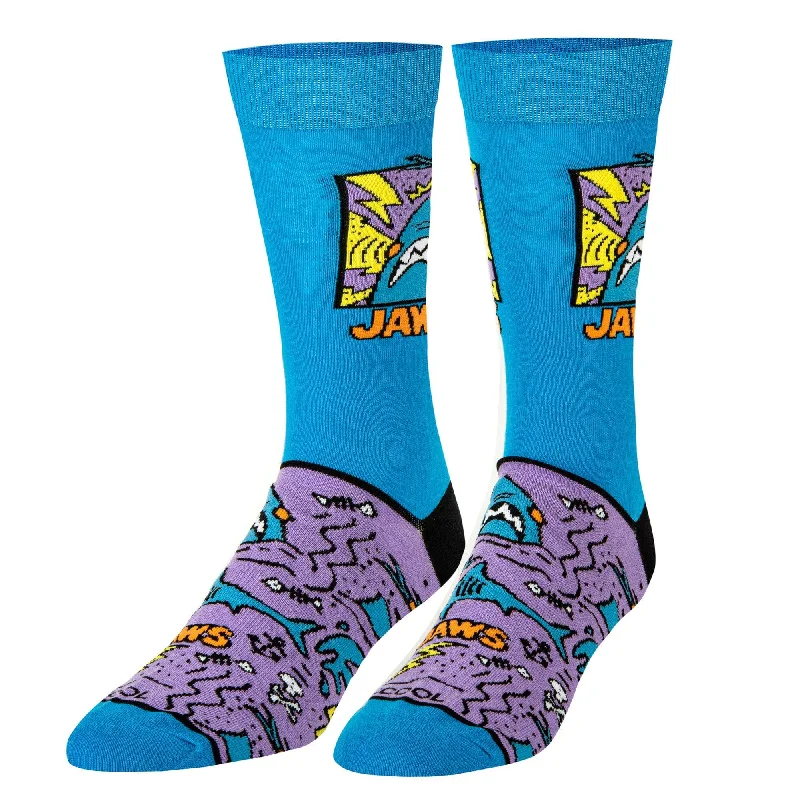 sock for chic shade-  Jaws Doodle Men's Crew Socks