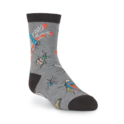 sock with warm vibe-  Kid's Insects Crew Socks