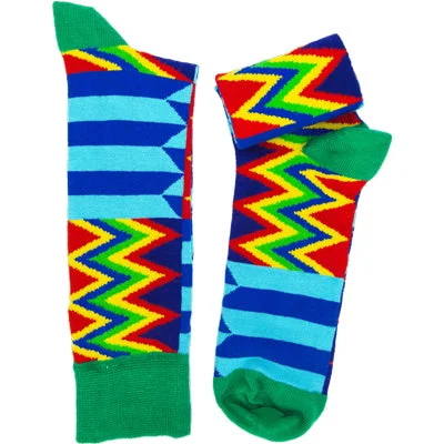 sock with pastel shade-  Kalabule Kente Socks