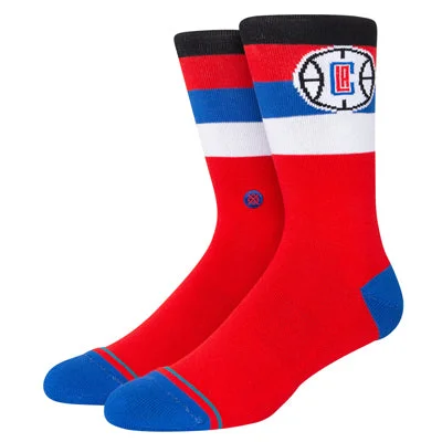 sock for running-  LA Clippers Stripe Crew Socks