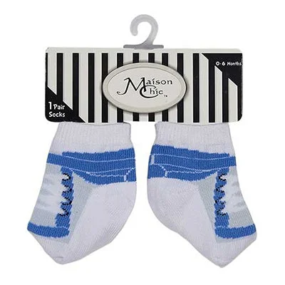 sock with arch support-  Light Blue Sneaker Socks