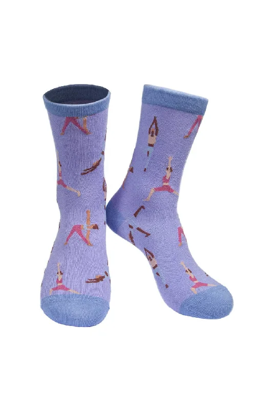 sock with subtle charm-  Sock Talk/Lilac Yoga Bamboo Mix Socks