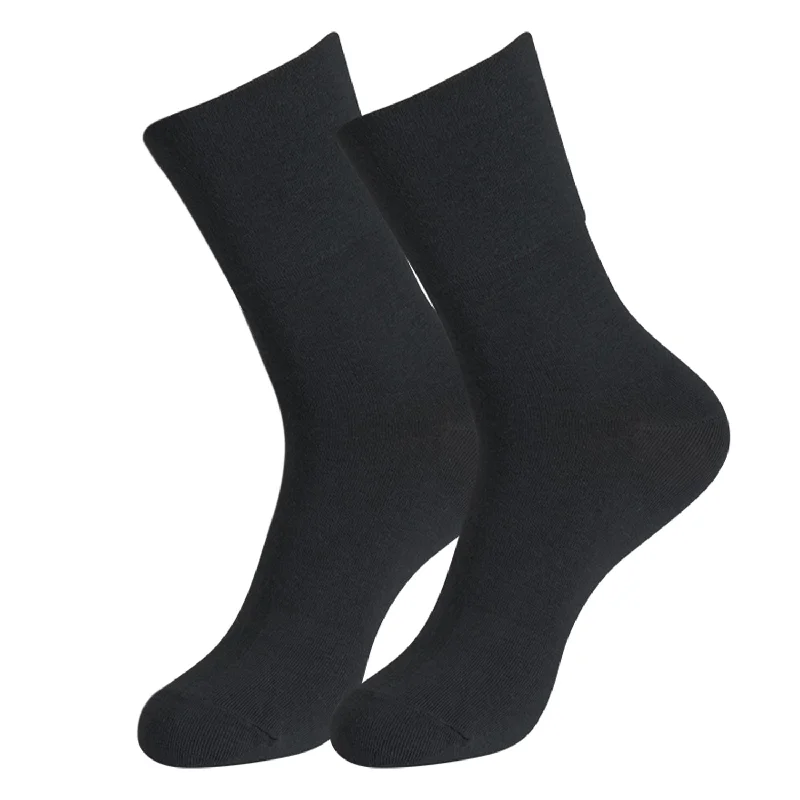 sock for timeless touch-  MD Cotton Non-Binding Ankle Socks for All Seasons Loose Fit Antibacterial (2 Pairs)