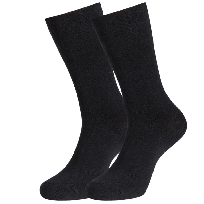 sock for chic edge-  MD Cotton Non-Binding Crew Socks with Seamless Toe and Cushion Sole (2 Pairs)