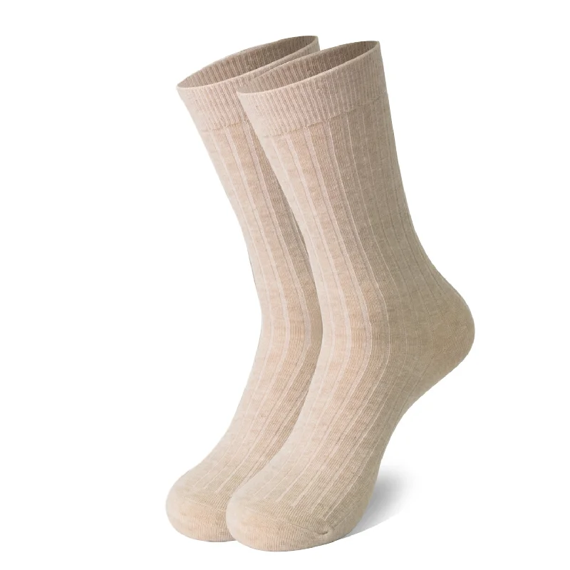 sock with unique touch-  MD Cotton Non-Binding Soft Circulation Crew Socks (2 Pairs)