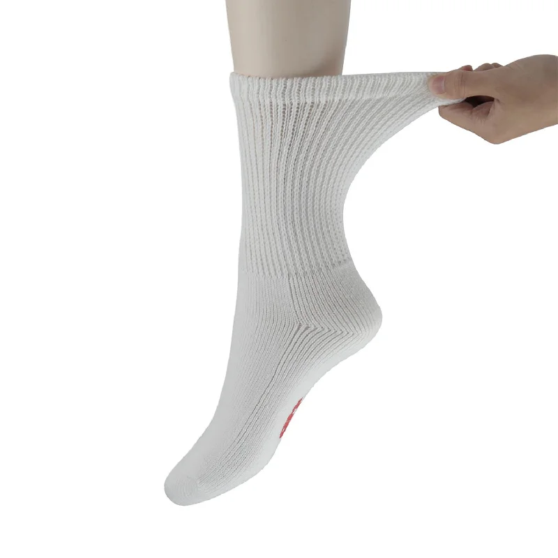 sock for chic touch-  MD Cotton Non-Binding Warm Cushion Crew Socks Dress Socks