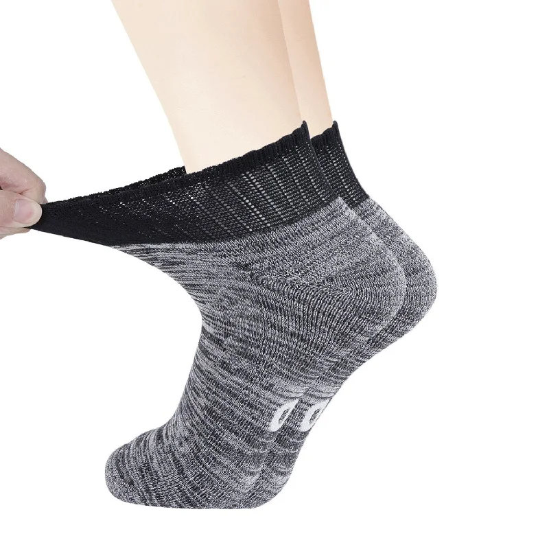 sock with classic shade-  MD Non-Binding Bamboo Ankle Seamless Socks Cushioned Sole (2 Pairs)