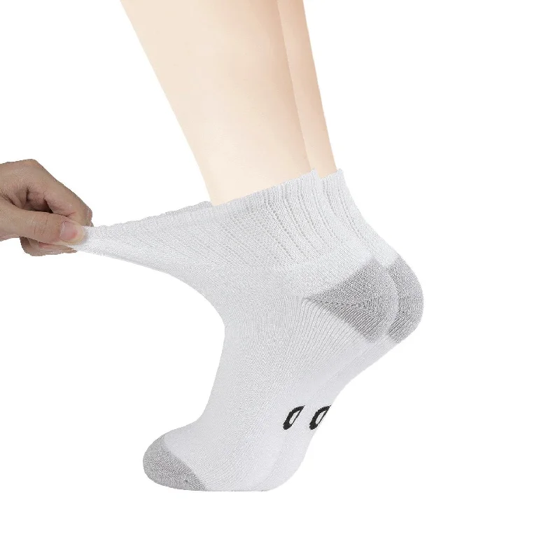 sock with active shade-  MD Bamboo Non-Binding Ankle Socks with Seamless Toe and Cushion Sole (2 Pairs)