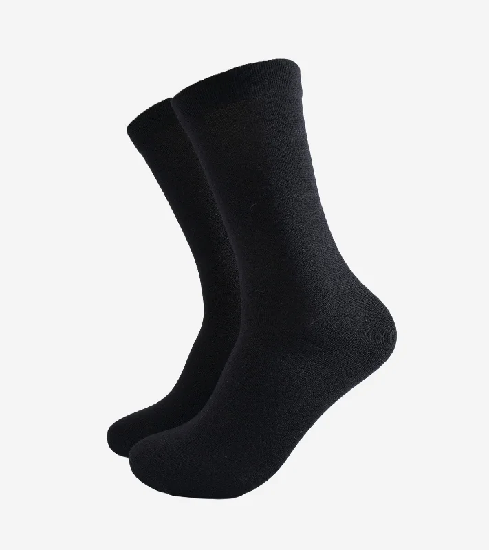 sock with subtle shade-   Sock Talk/Men's Bamboo Socks - Black