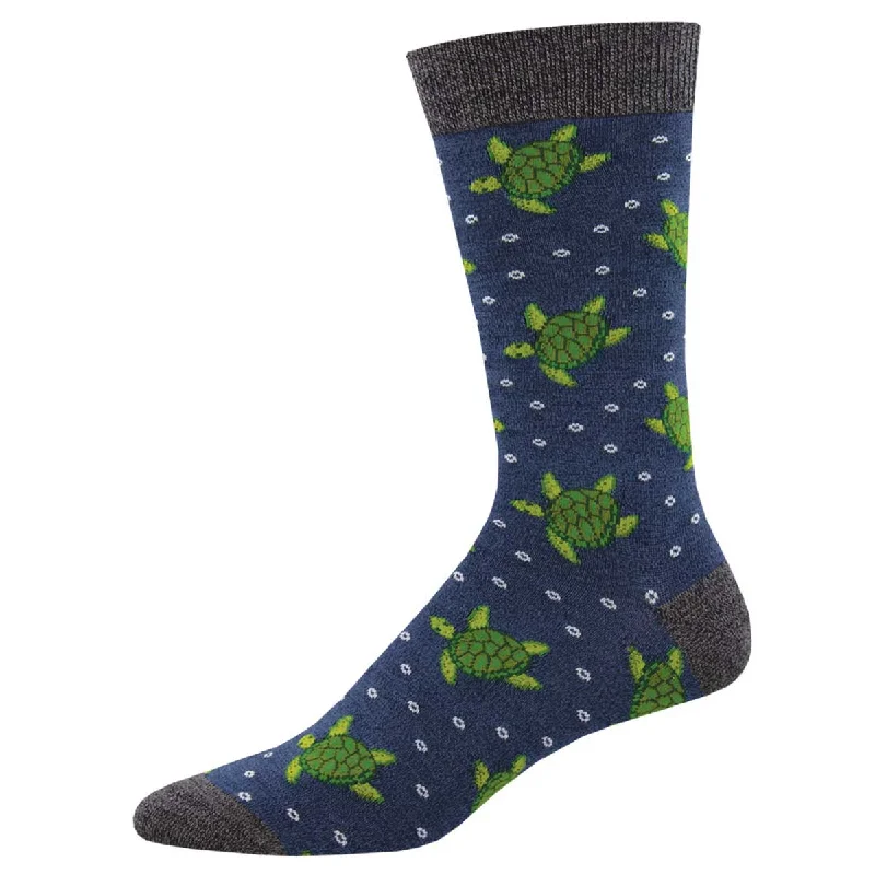 sock with sharp edge-  Turtle Tales - Bamboo