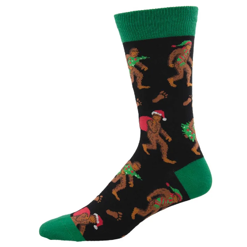 sock for bold fashion-  Big Foot Christmas - Cotton Crew