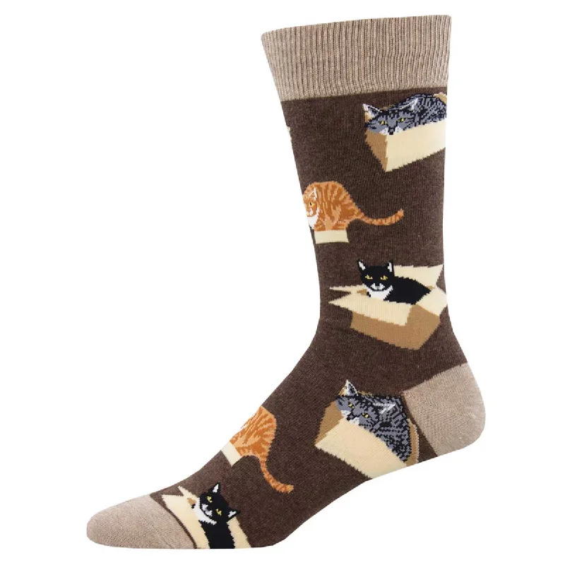 sock with cool touch-  Cat in a Box - Cotton Crew