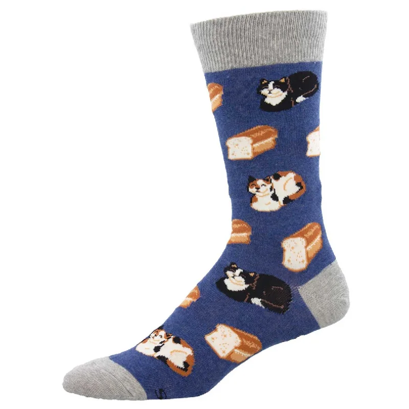 sock with bold edge-  Cat Loaf - Cotton Crew