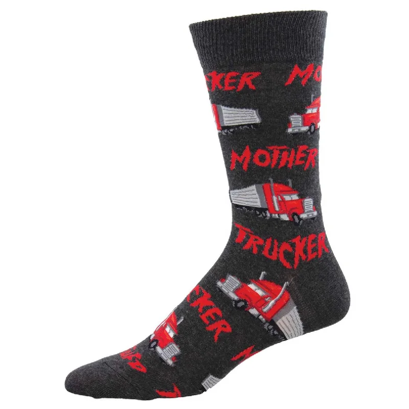 sock with cool feel-  Mother Trucker - Cotton Crew