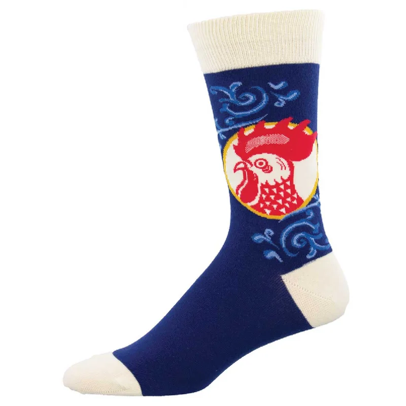 sock for chic shade-  Red Rooster - Cotton Crew