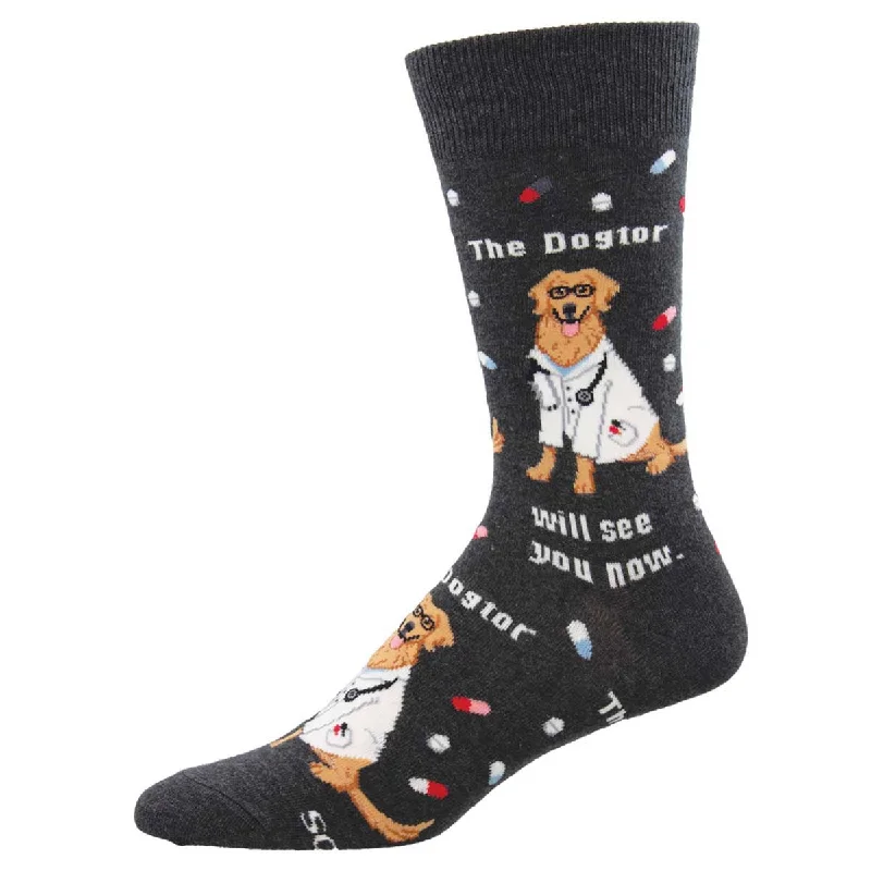 sock for women-  The Dogtor Is In - Cotton Crew