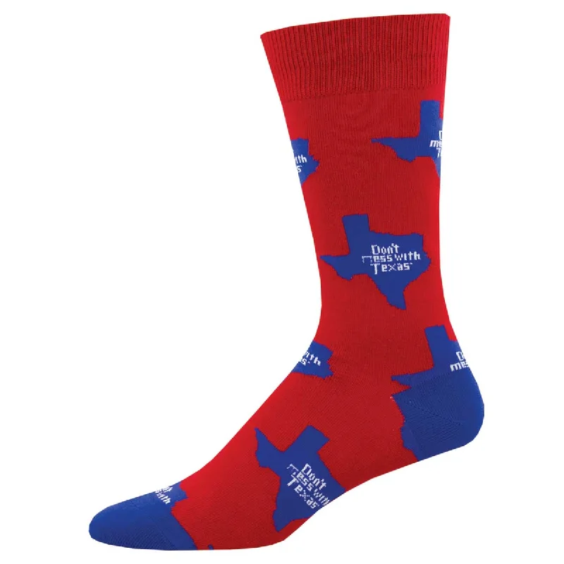 sock with modern vibe-  Don't Mess With Texas - State - Cotton Crew