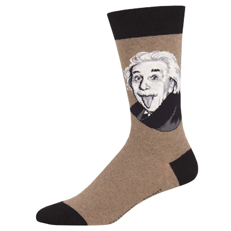 sock for active life-  Einstein - Einstein Portrait - Cotton Crew